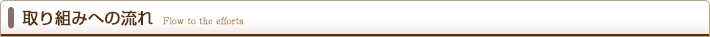 取り組みへの流れ